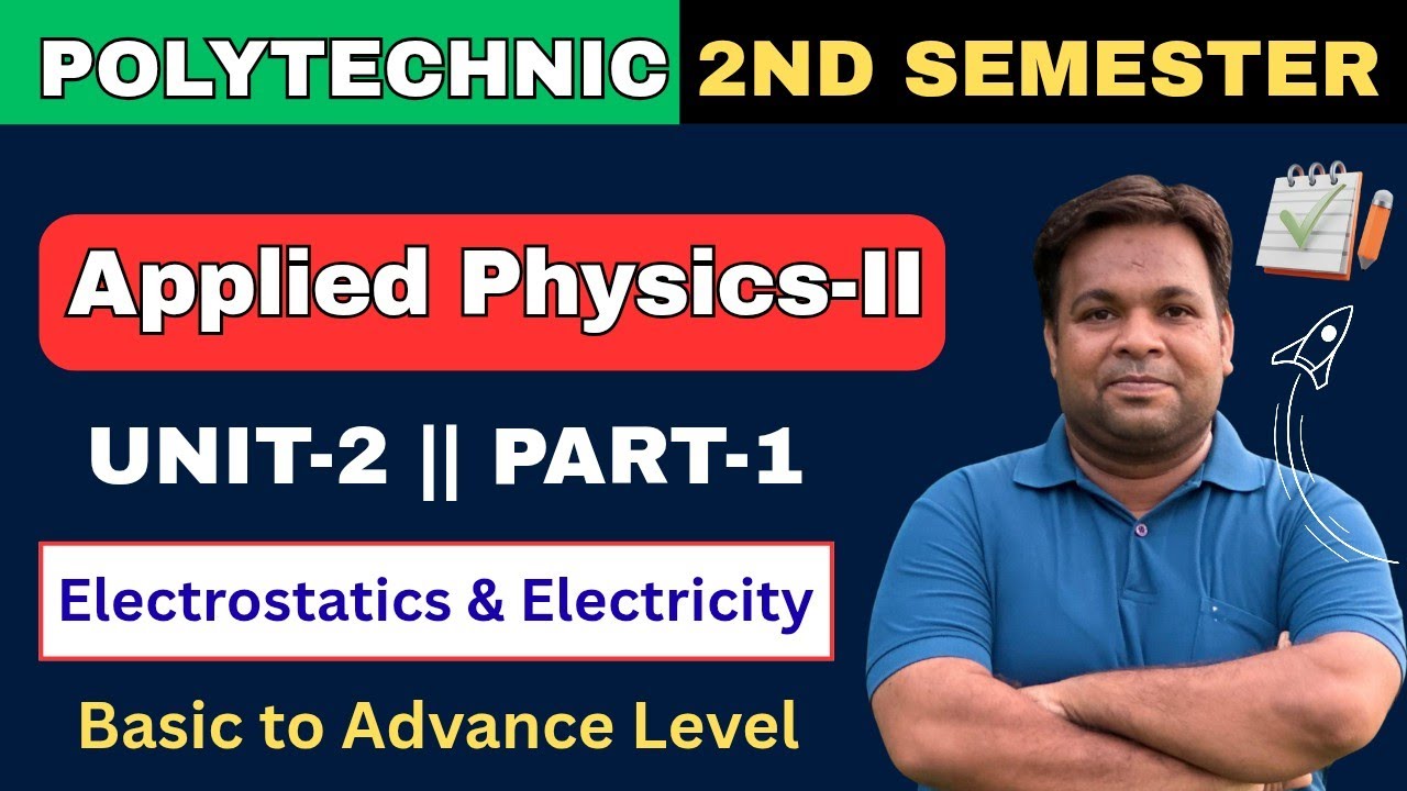 Polytechnic 2nd Sem Physics | Electrostatics and Current Electricity | Unit-2 | Part-1🔥| Demo Class