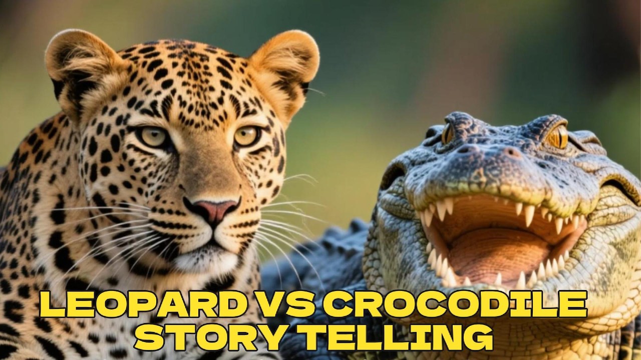 Leopard vs Crocodile | Deadly River Ambush &ndash; Wildlife Storytelling