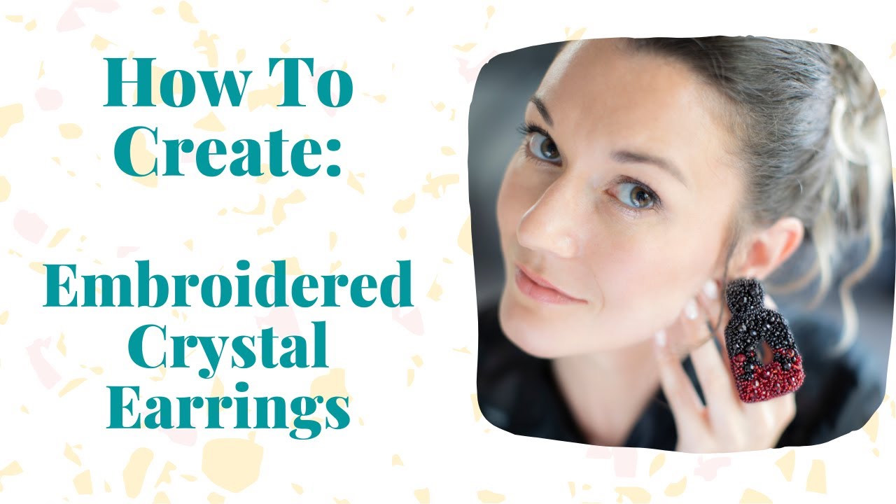 Bead Embroidery Earrings | Bead Embroidery Lesson| DIY Earrings
