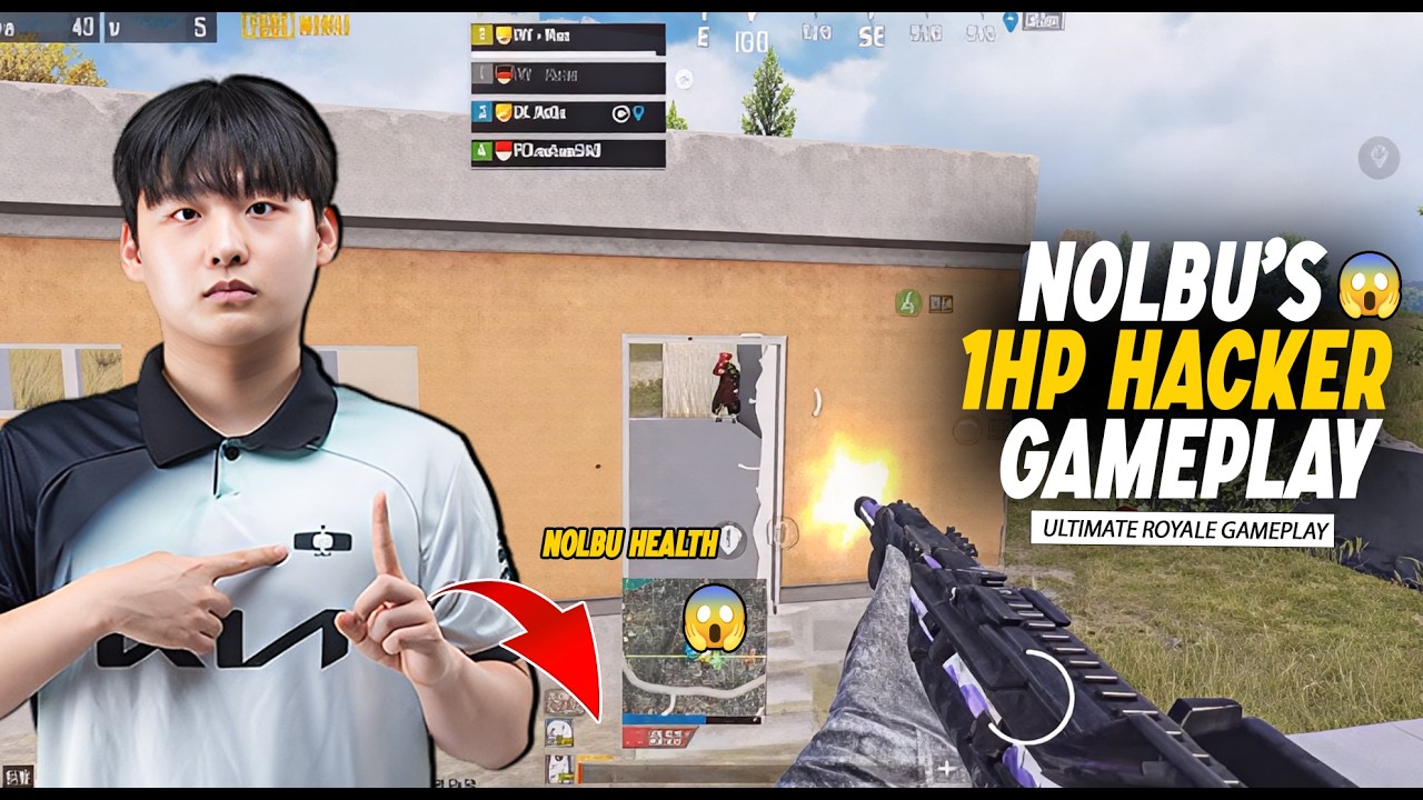 Nolbu's 1HP Hacker Gameplay 😱| Dk Nolbu | Pubg Mobile