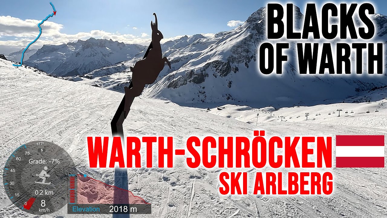 [4K] Skiing Warth-Schröcken, Blacks of Warth Piste 262 - Red 258, Ski Arlberg Austria, GoPro HERO13
