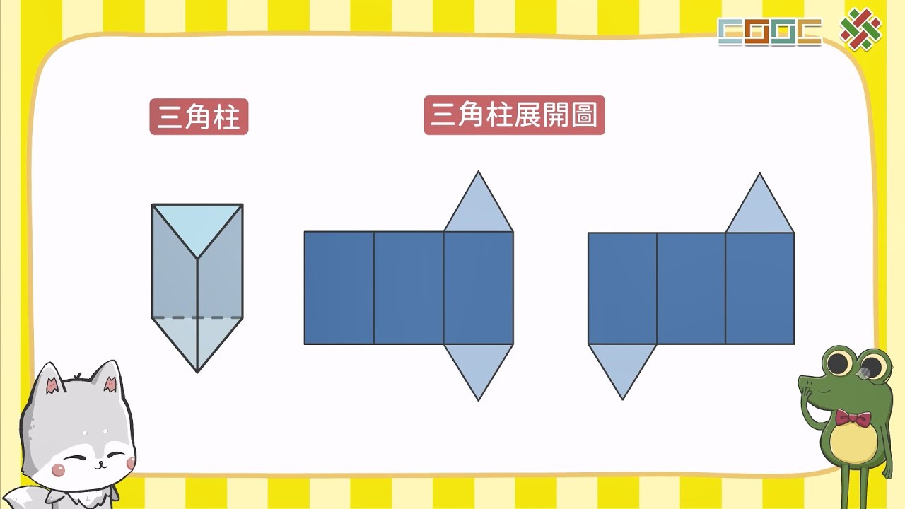 108新課綱｜小五數學｜【概念】柱體和錐體的構成要素(含柱體和錐體的展開圖)