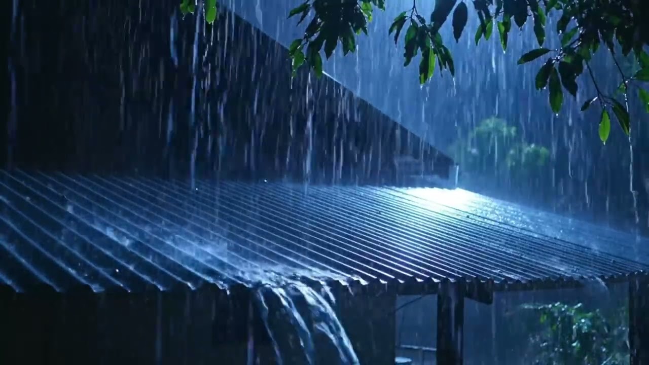 Dramatic Cozy Night Rain ASMR Soundscape for Deep Sleep, Comfort,and Peaceful Dreams at Midnight 132