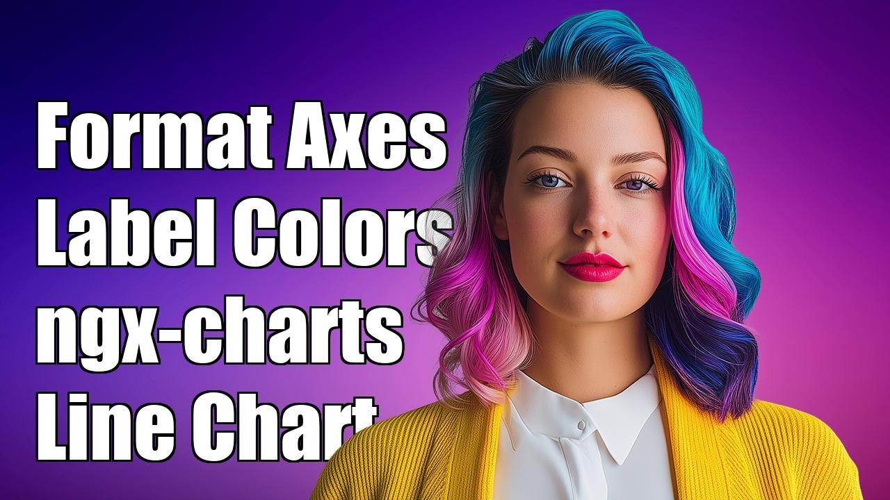 How to format the x-axis and y axis label colors in a ngx-charts line chart