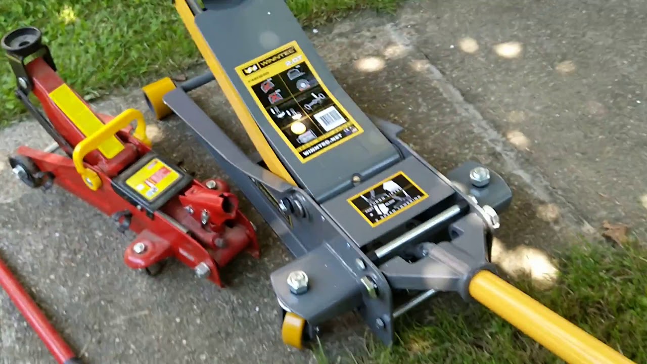 Winntec Turbo Lifter Y420250 vs cheap hydraulic jack(Lidl), stability