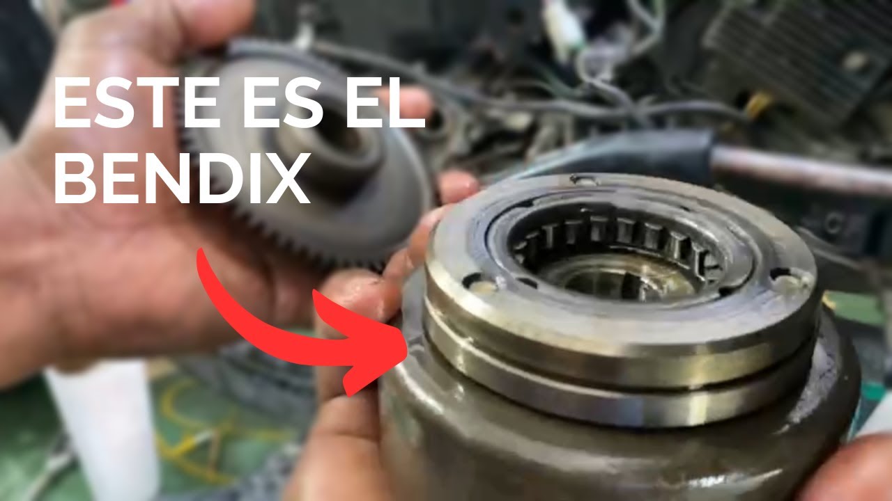 Como Reparar el Motor de ARRANQUE o BENDIX de moto carguero.