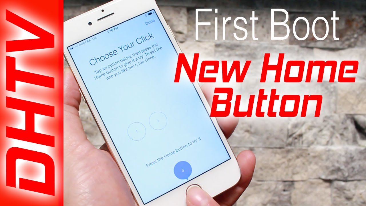 First Boot Up iPhone 7 - Setup With New Home Button