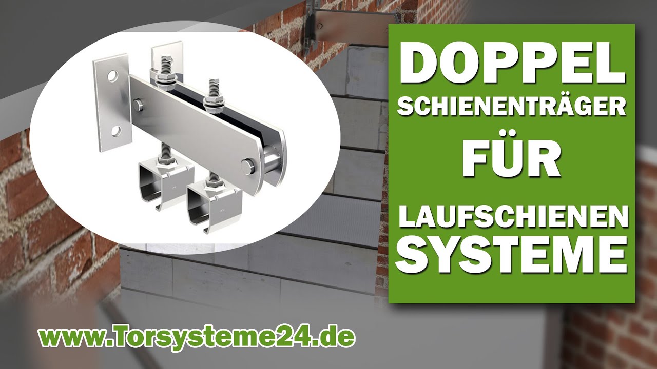 Laufschienen C-Profil Doppelschienentr&auml;ger