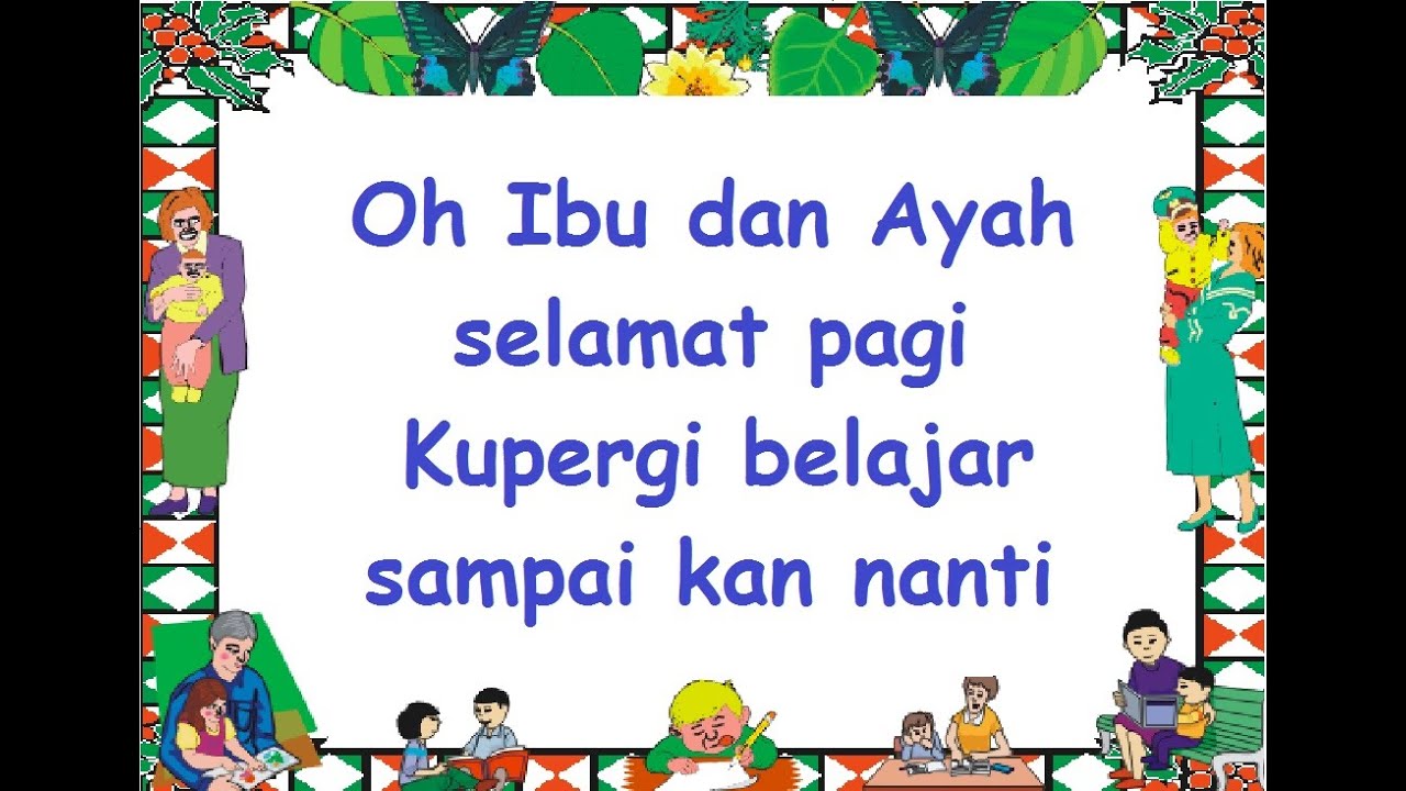 lirik PERGI BELAJAR - Lagu Anak - Cipt. Ibu Sud - Musik Pompi S.