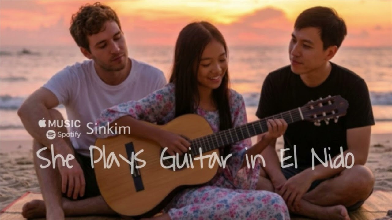 She Plays Guitar in El Nido - Sinkim