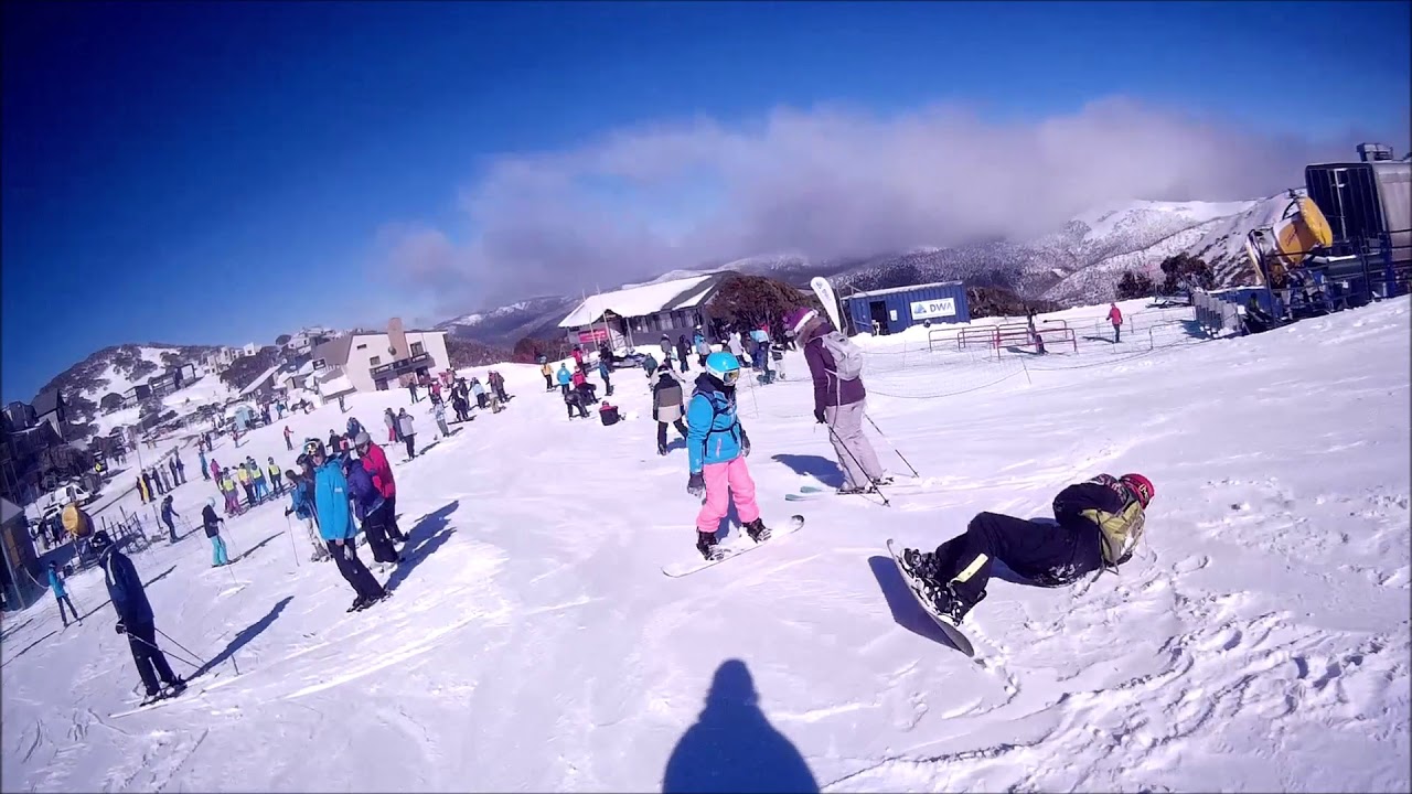 SKIING AUSTRALIA MT HOTHAM SUMMIT RUN