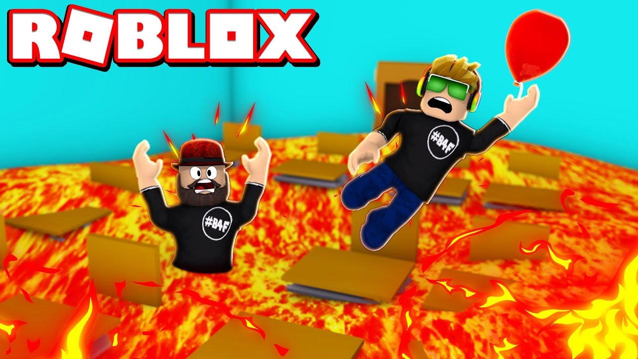 ПОЛ — ЭТО ЛАВА в ROBLOX / КРАСНЫЙ ШАР СПАС МЕНЯ!!!!
