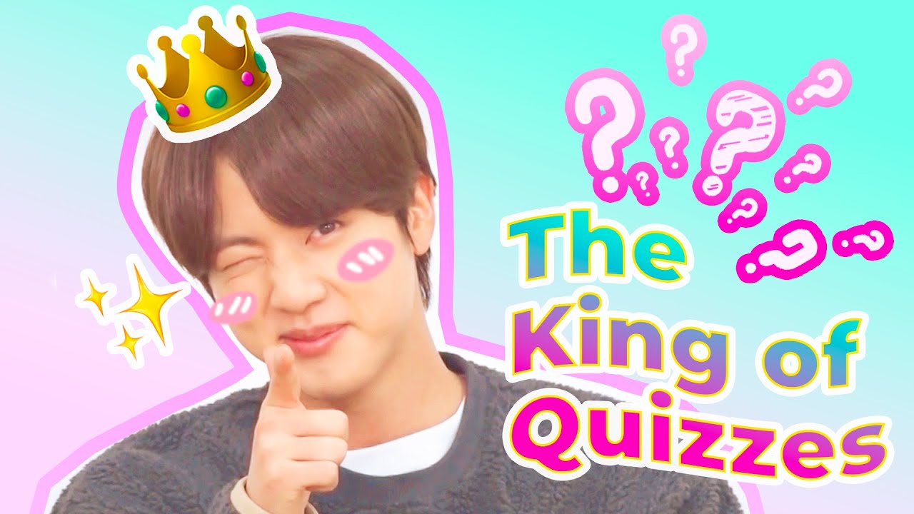 bts being amazed by jin; the king of quizzes