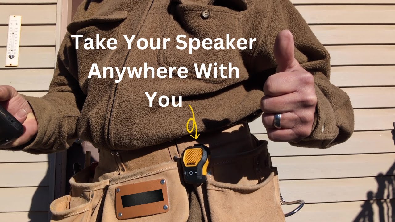 DEWALT Pro Jobsite Wearable Bluetooth Speaker Review!