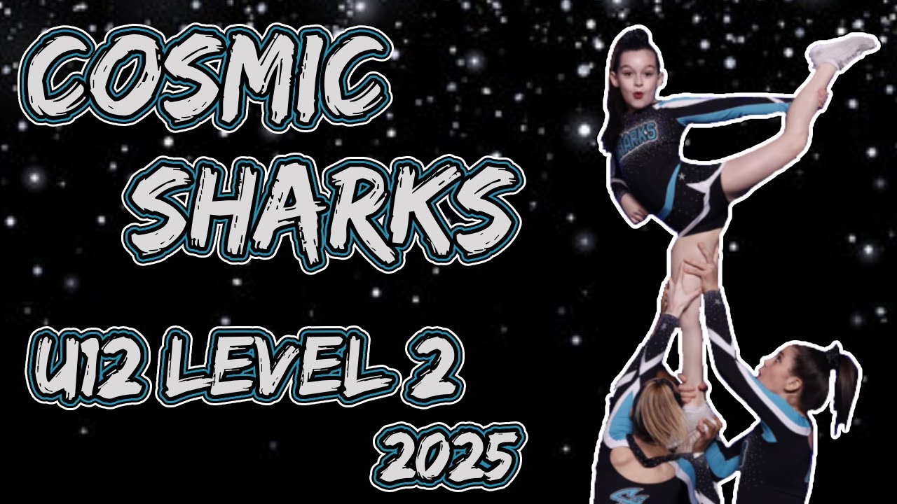 Cheer Sport Sharks laval 2025 - Cosmic Sharks - U12 Level 2 - Hit 0 Quebec Championships Competition