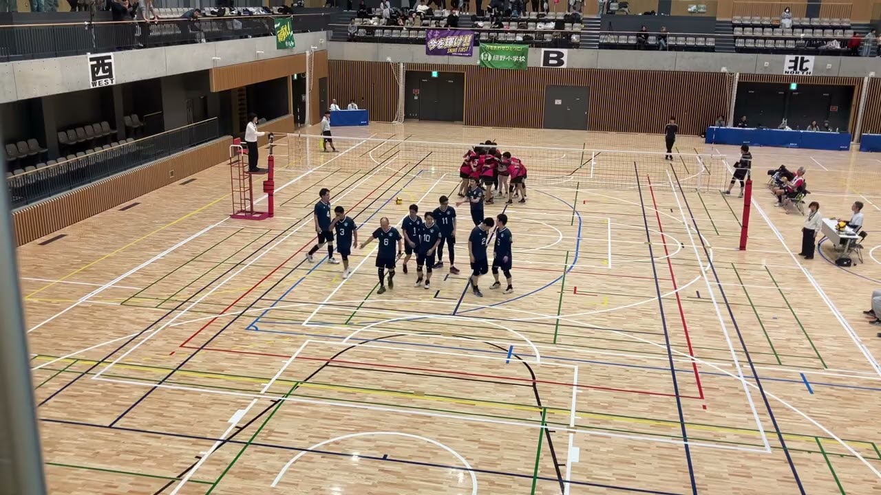 2025.12/14 中野区パパバレー本大会 平森vs北原 第2set