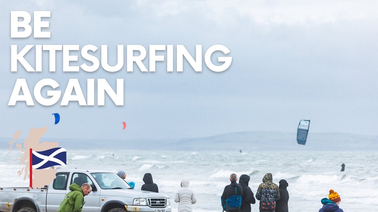 Kitesurfing at Sandhead