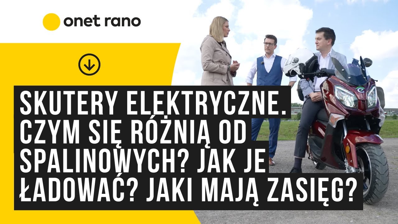 Skutery elektryczne. Czym się r&oacute;żnią od spalinowych? Jak je ładować? Jaki mają zasięg kilometr&oacute;w?