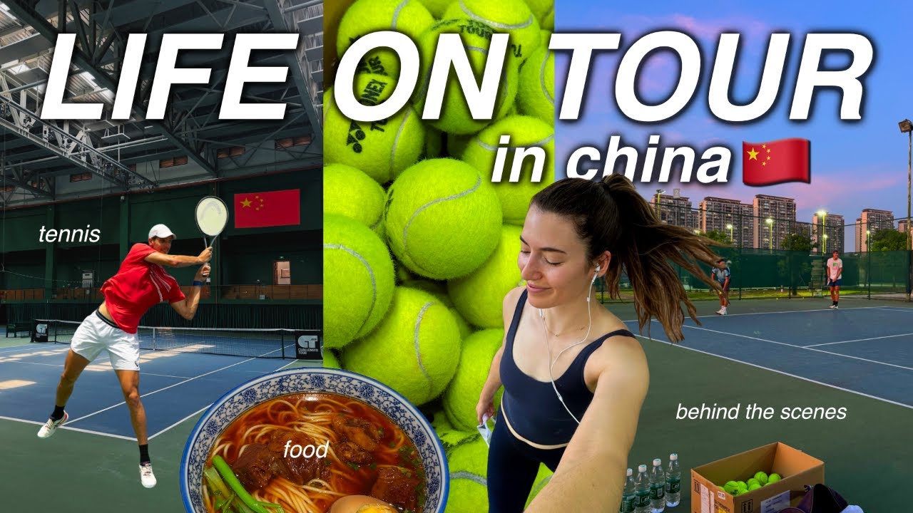 the side of pro tennis you don’t usually see (match day in china edition 🎾)