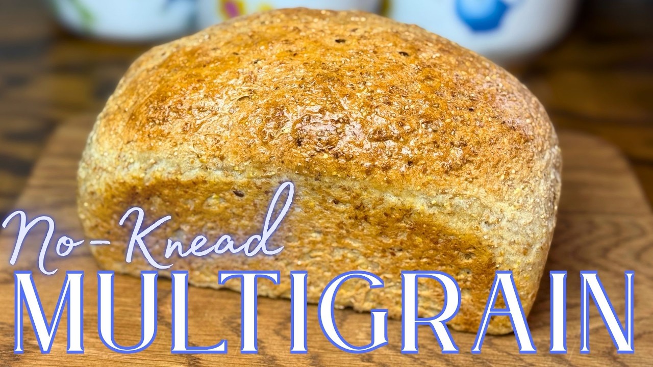 Quick No Knead Multigrain Bread (10-Grain)