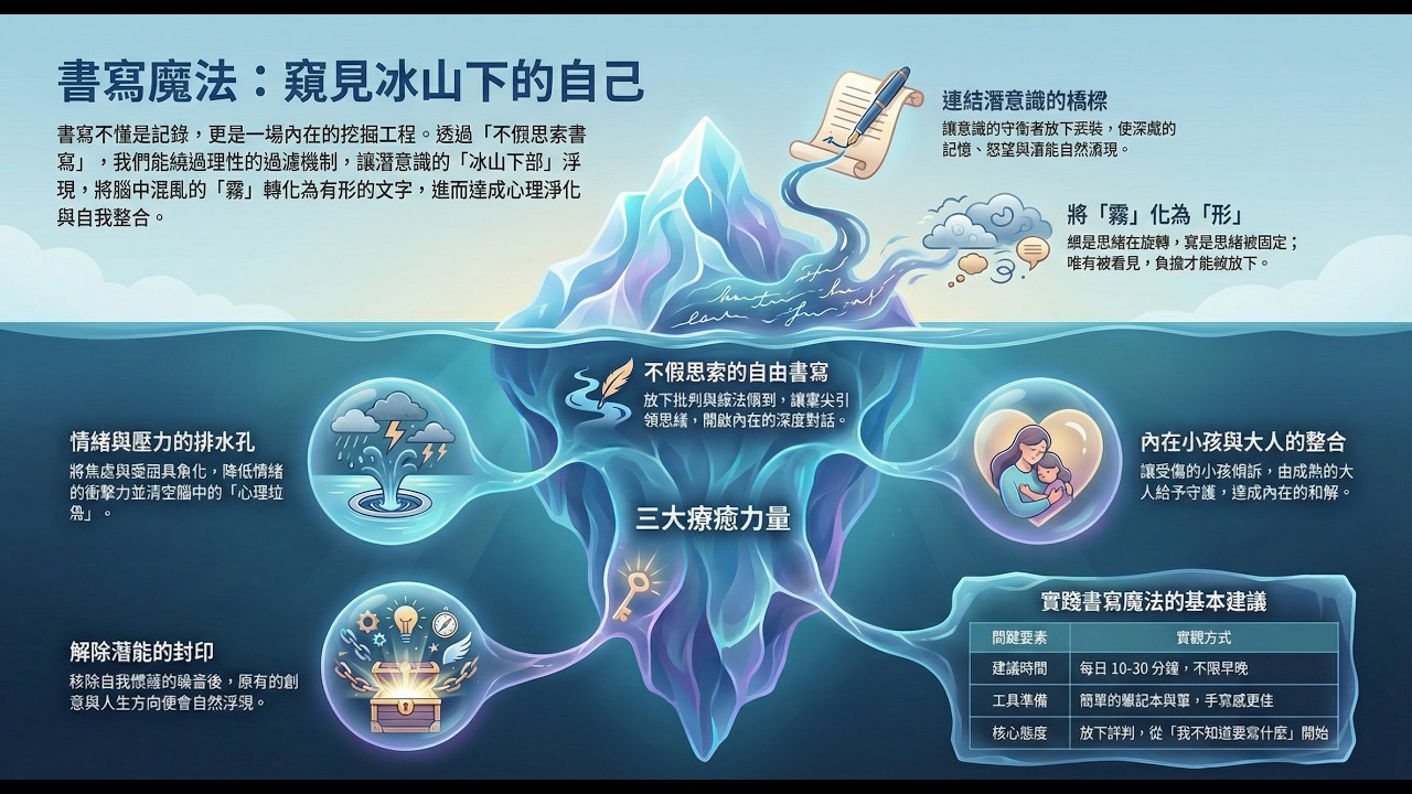 書寫魔法 如何打開冰山下的自己