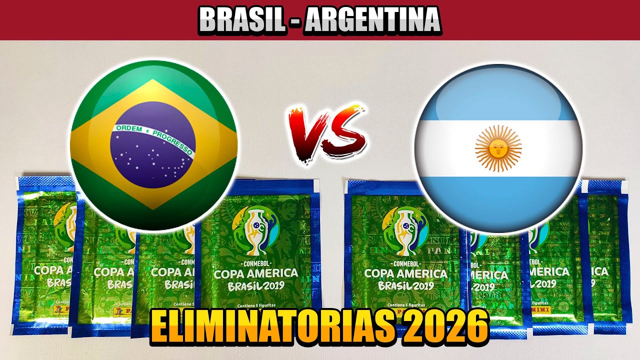 Simulacion de BRASIL - ARGENTINA | ELIMINATORIAS SUDAMERICANAS 2026 (Copa America 2019 Panini)