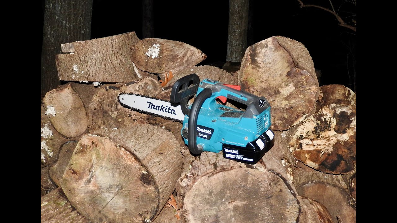Makita Cordless 36V Top Handle Chainsaw - Compared to Gas Saw