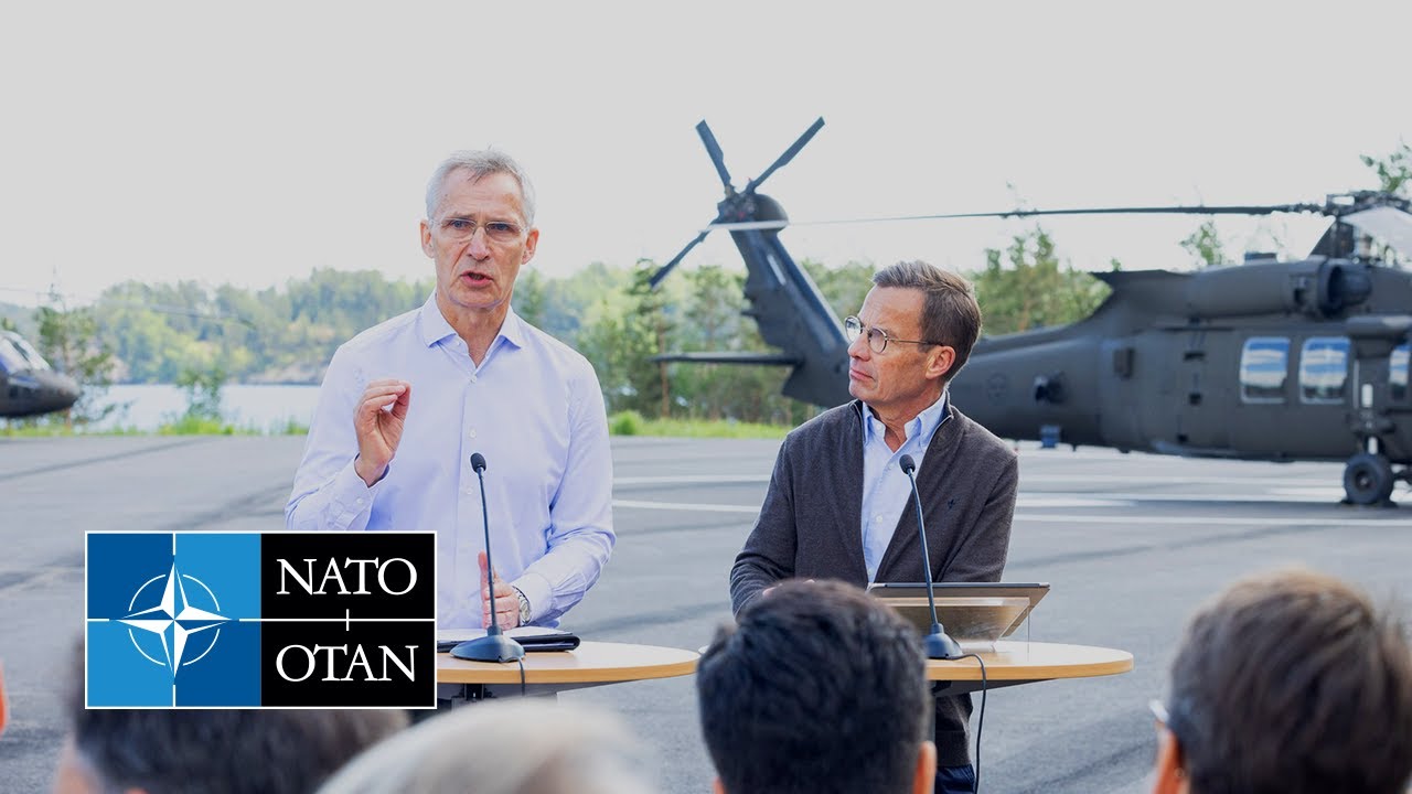 NATO Secretary General with the Prime Minister of Sweden 🇸🇪 Ulf Kristersson, 07 JUN 2024
