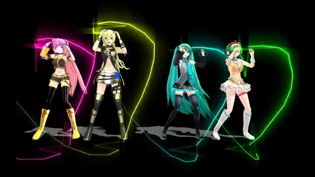 [MMD] Bad apple! Luka Lily Miku Gumi