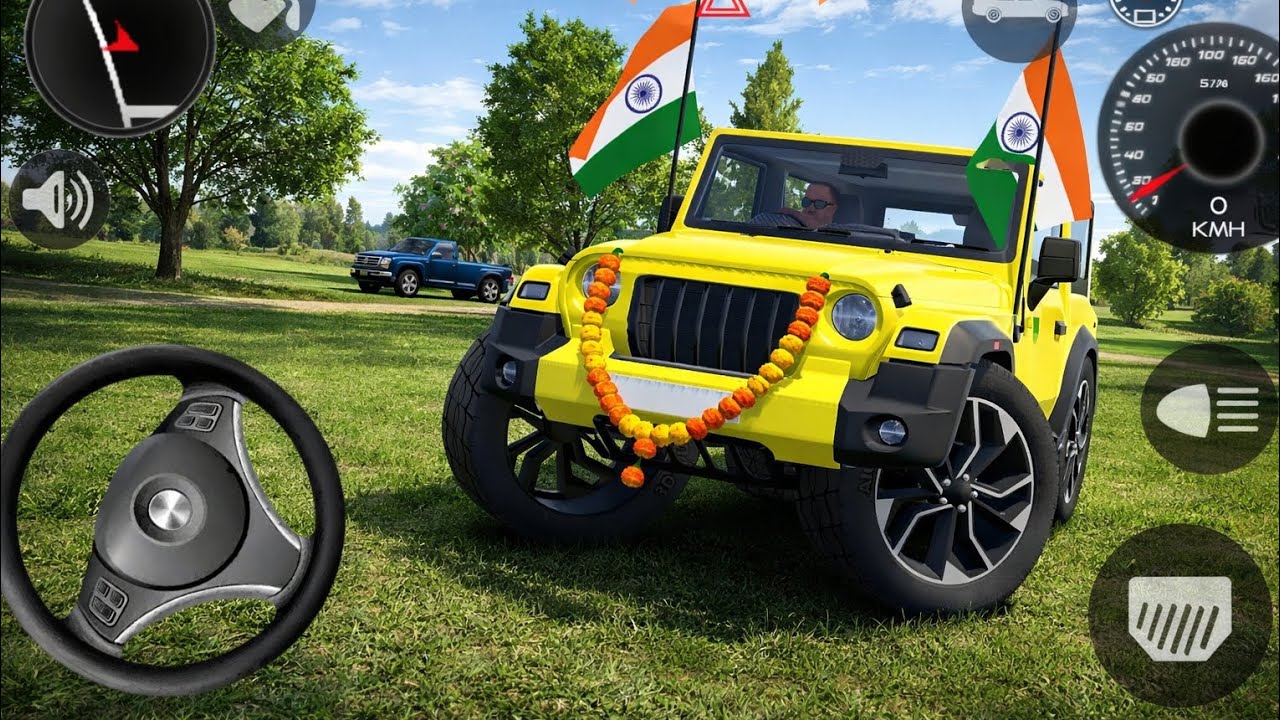 Modified Mahindra thar 😈 game : indian car (gadi wala game)thar game -android game play 