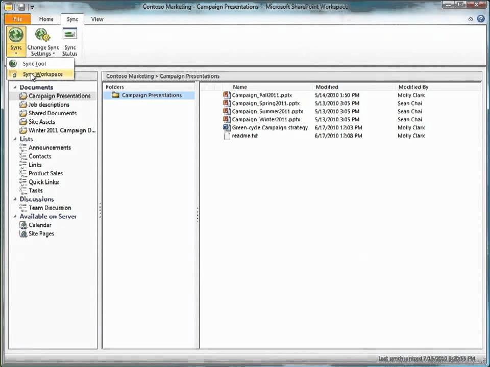Getting Started with Microsoft SharePoint Workspace 2010 - EPC Group - SharePoint Consulting