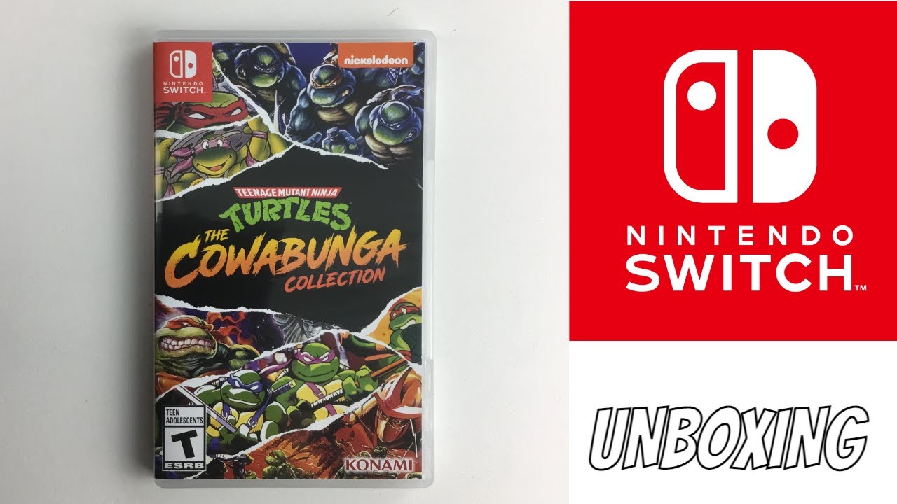 TEENAGE MUTANT NINJA TURTLES THE COWABUNGA COLLECTION GAME UNBOXING