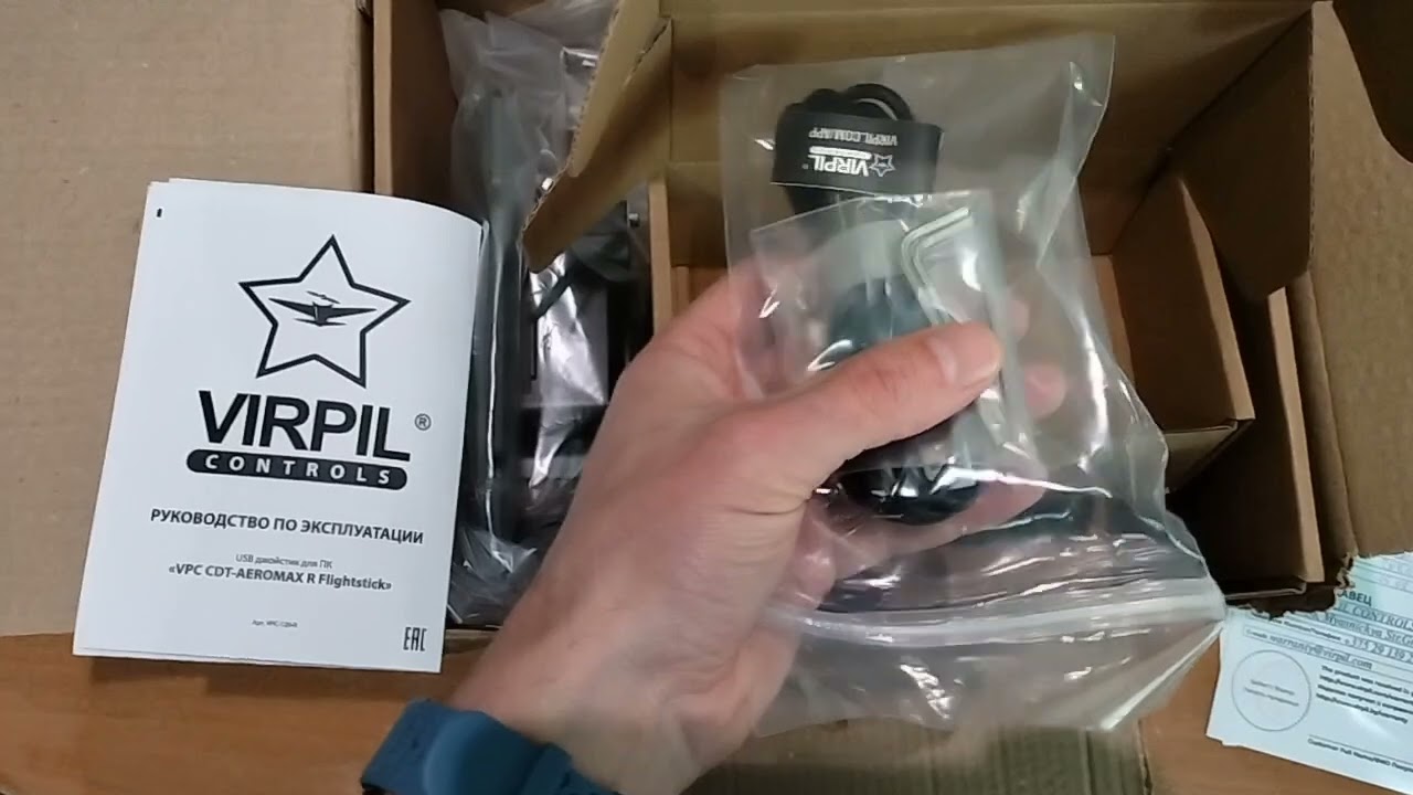 Распаковка джойстика VPC CDT-AEROMAX Flightstick