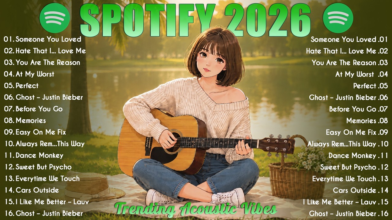 Top Spotify Hits 2026 🎵 Trending English Love Songs | Acoustic Chill Vibes | Viral TikTok Playlist