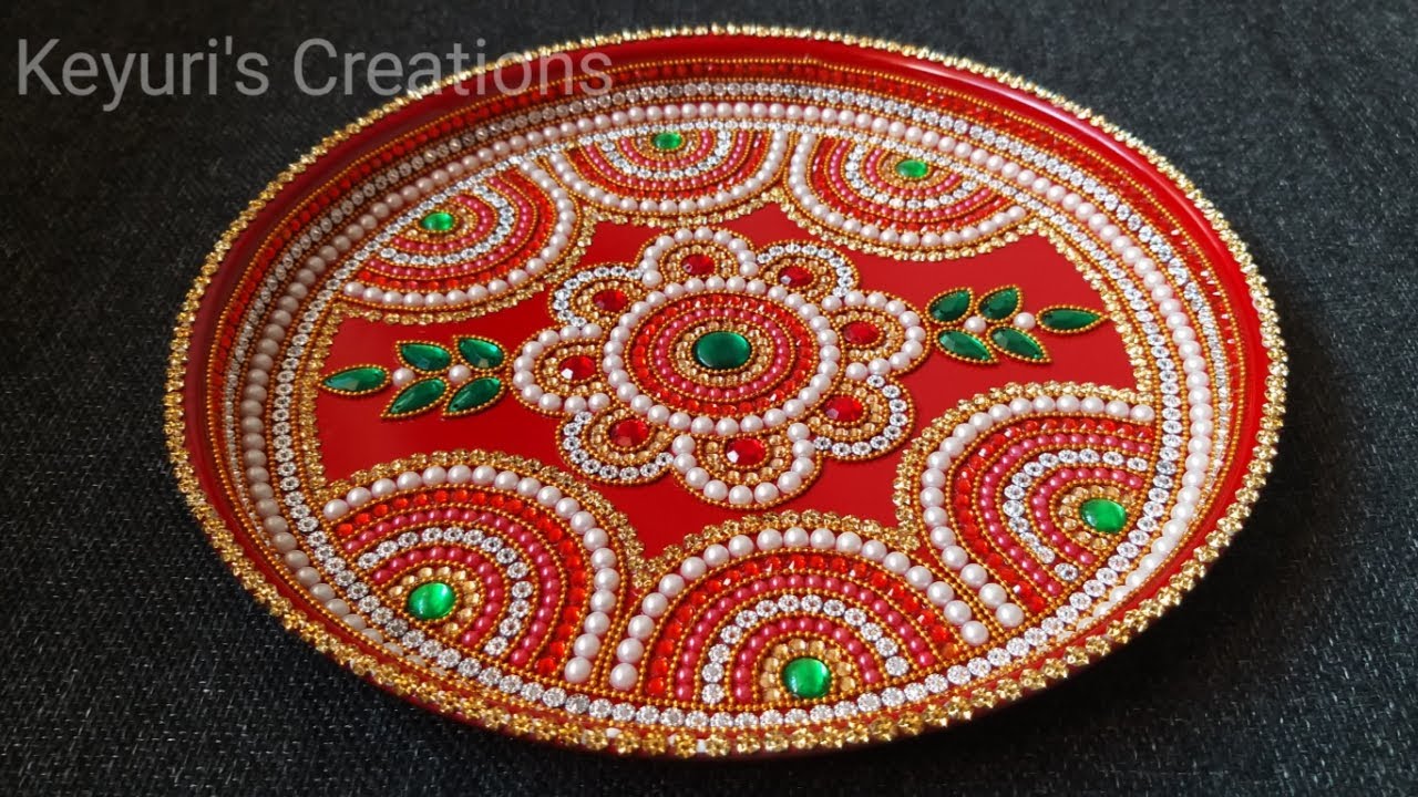 Karwa Chauth Thali Decoration | Karva Chauth Thali | करवा चौथ पुजा थाली | Puja Thali Decoration