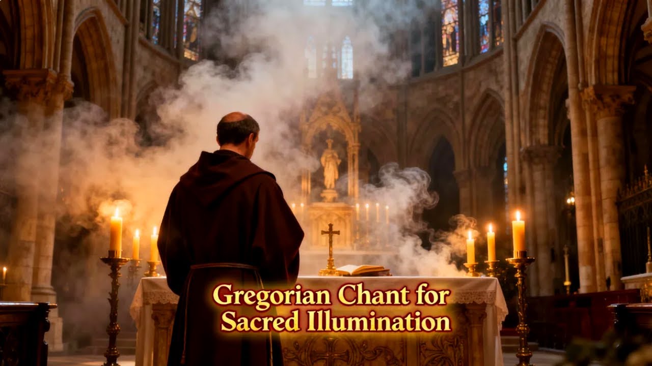 Gregorian Chant for Healing Sleep and Divine Peace | Benedictine Ambience and Holy Reflection