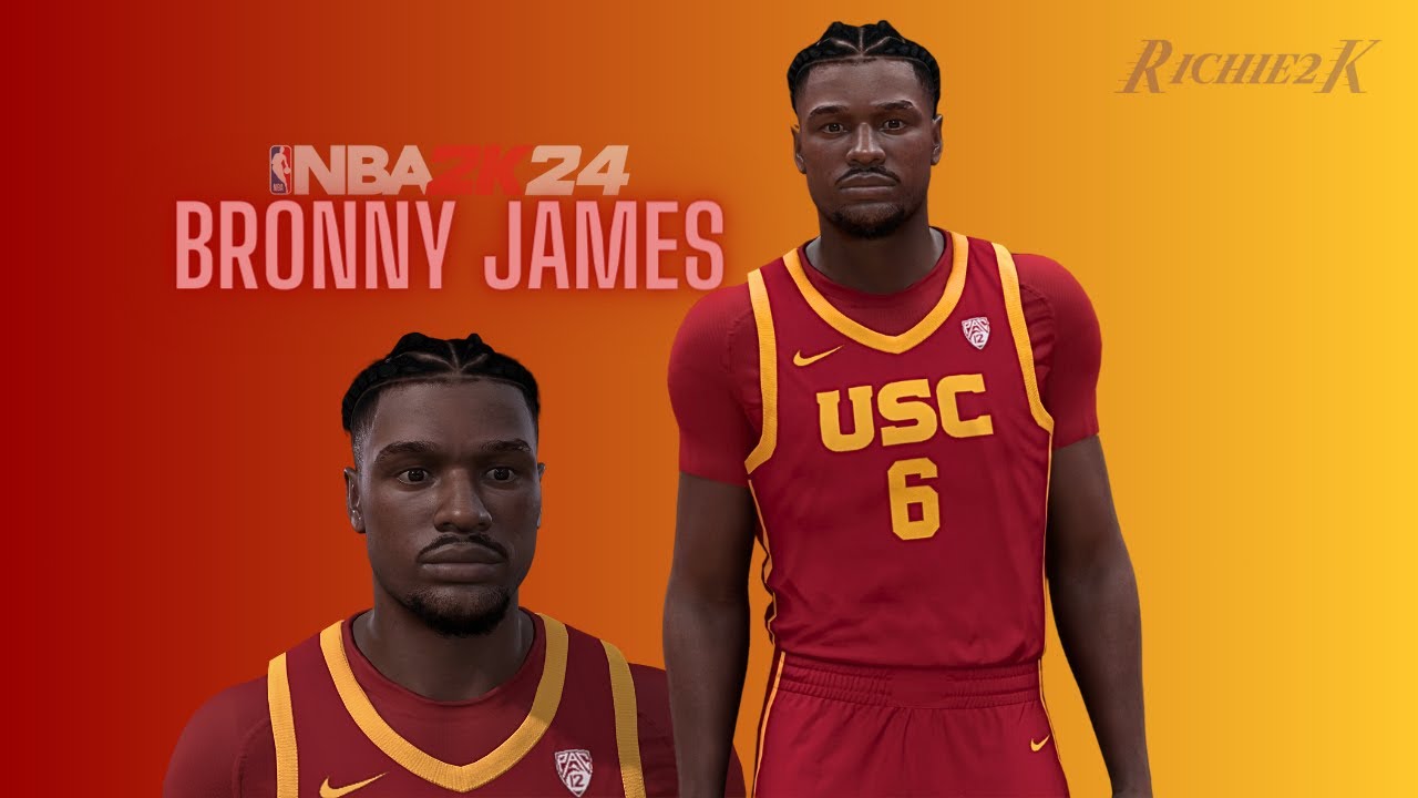 Bronny James Face Creation NBA 2K
