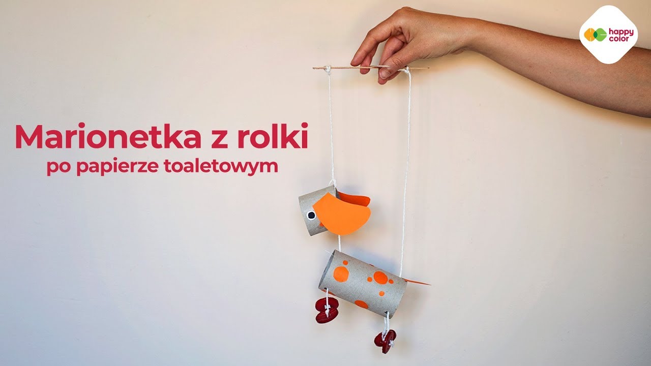Jak zrobić marionetkę z rolki po papierze?