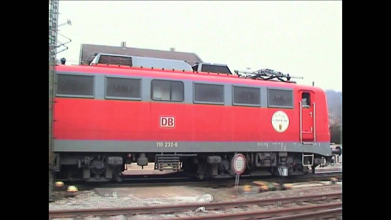 Gäubahn vor 10 Jahren im Februar/ März 2004: viele 110, 111, 151, Cisalpino, 415, 101 und mehr