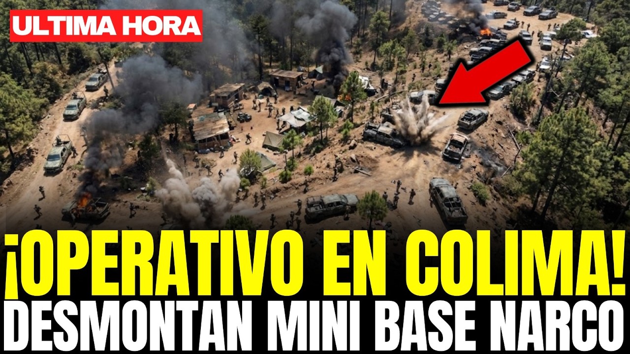OPERATIVO NOCTURNO en COLIMA: EJÉRCITO DESMONTA MINI BASE NARCO en ZONA MONTAÑOSA
