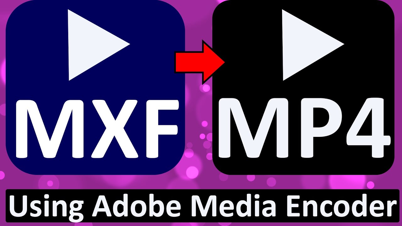 Как конвертировать MXF в MP4 с помощью Adobe Media Encoder