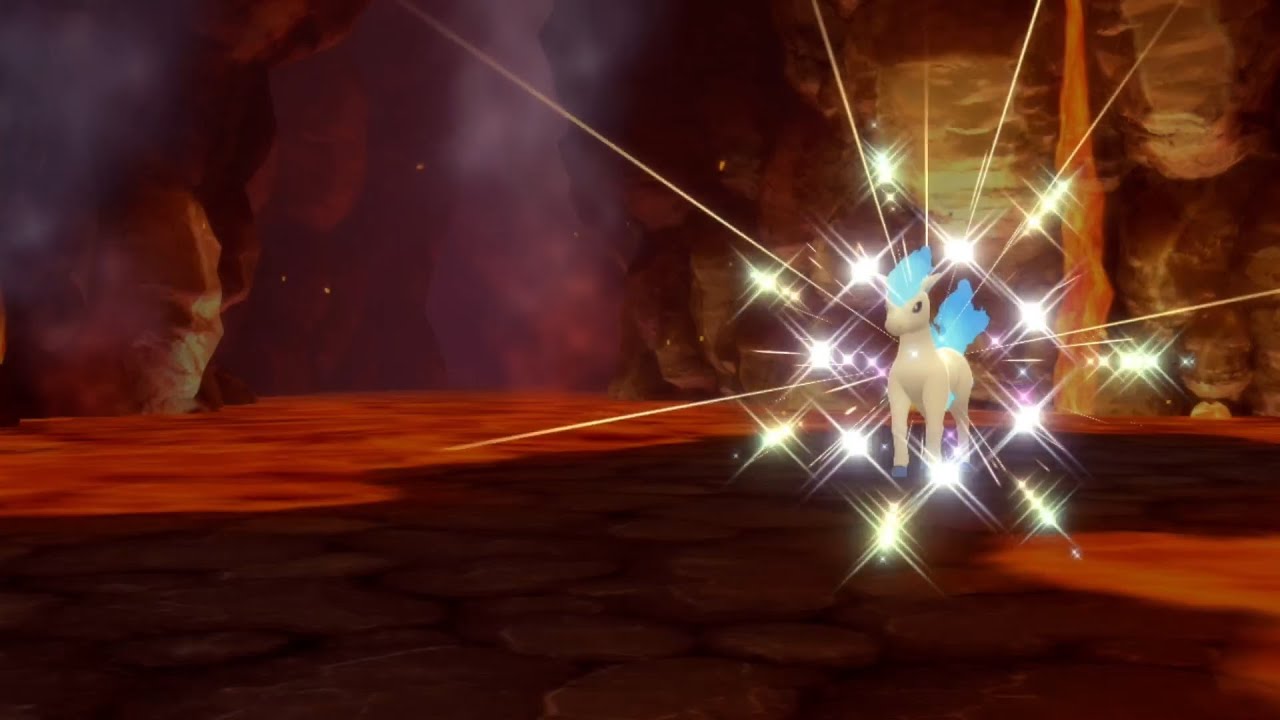 Live! Shiny Ponyta in Brilliant Diamond's Grand Underground after 3,553 seen (DTQ #4)