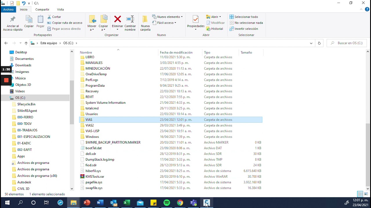 Instalación programa VIAS