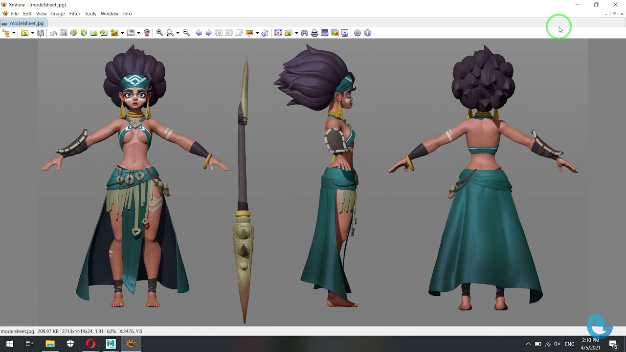 Maya I Warrior I Head modeling I P1