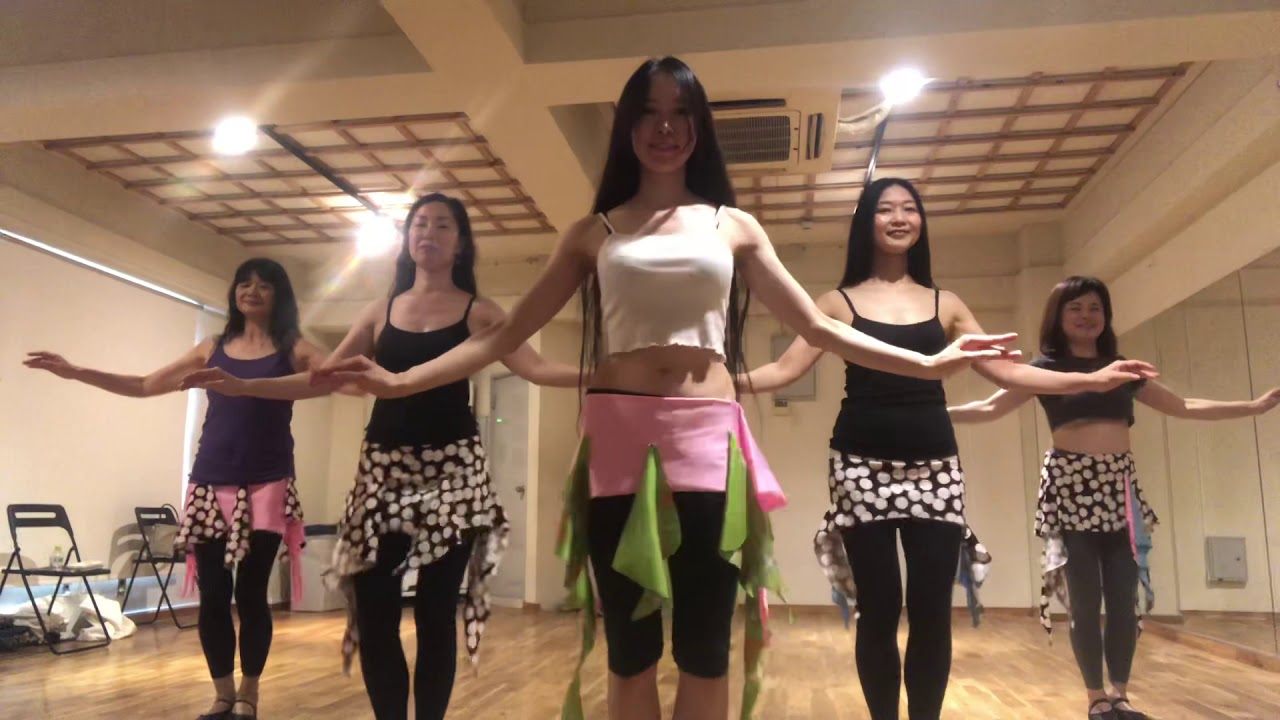 Bellydance Tabla Solo with KARENA 皆で一緒にタブラソロ(ドラムソロ)