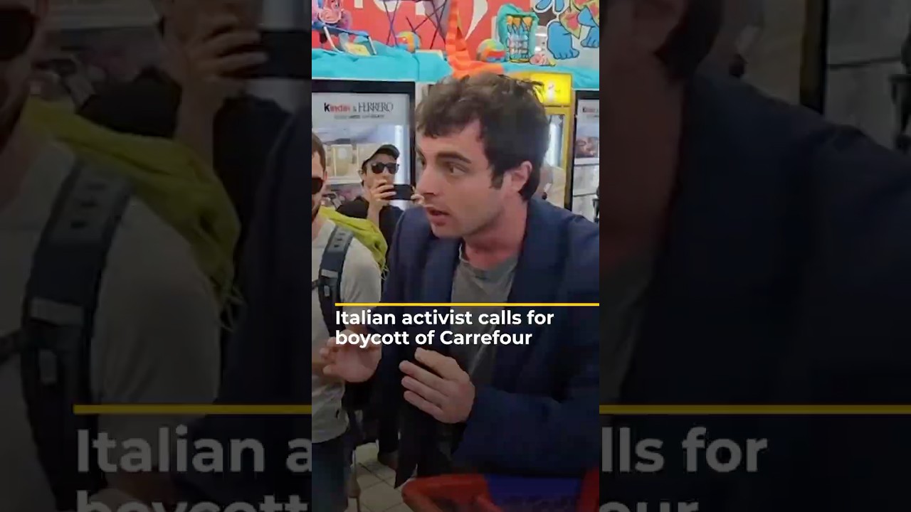 Italian activist calls for boycott of Carrefour | AJ #shorts