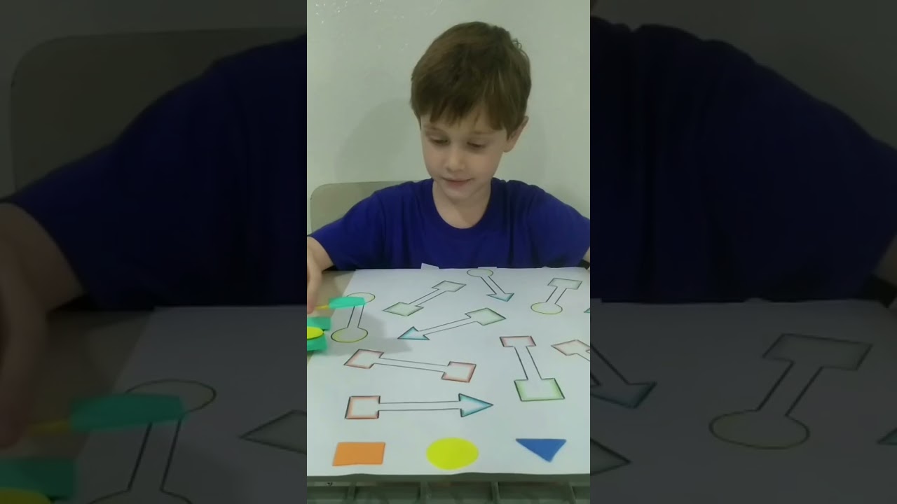 Percepção visual com formas geométricas