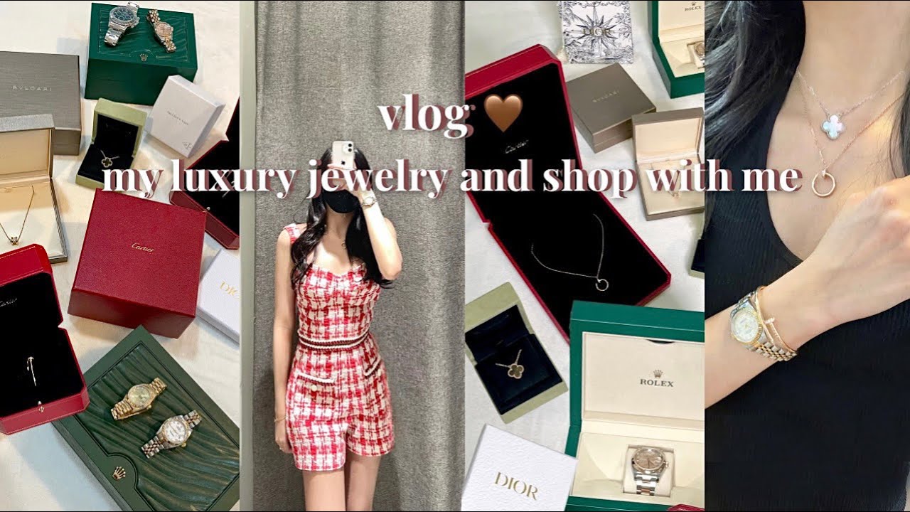 vlog 🤍 my luxury jewelry & shop with me 💎 cartier, VCA, bulgari, rolex, dior 💫 philippines