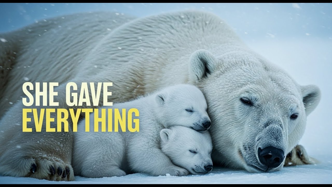 A Man Saved a Frozen Polar Bear Mother and Her Cubs — What Happened Next Will Break Your Heart