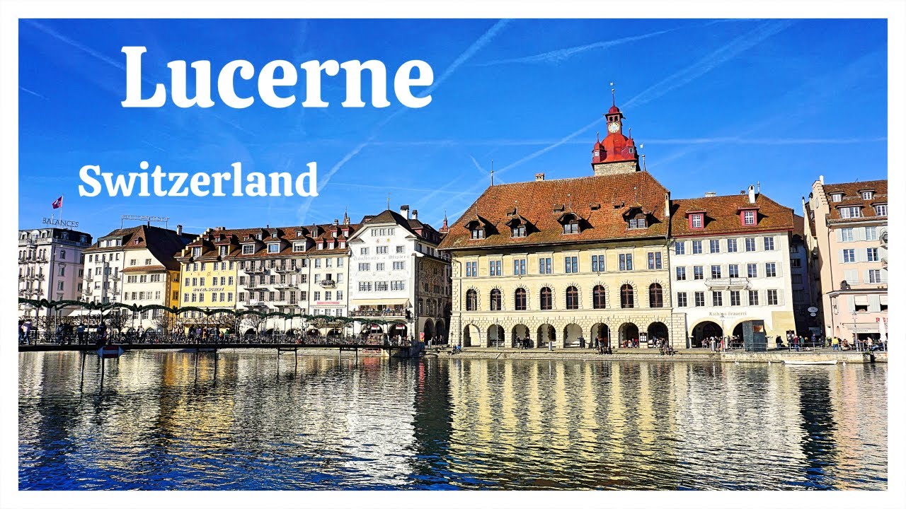 🇨🇭 Lucerne, Switzerland Walking Tour January 2022 (4K UHD 60fps)